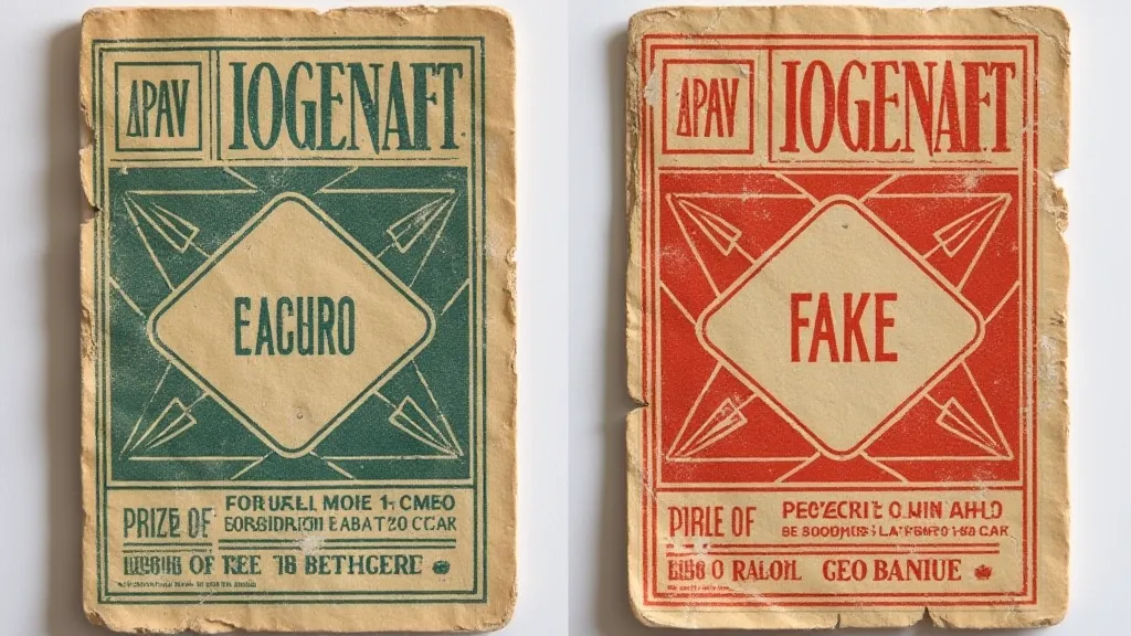 Comparison of vintage board game cards