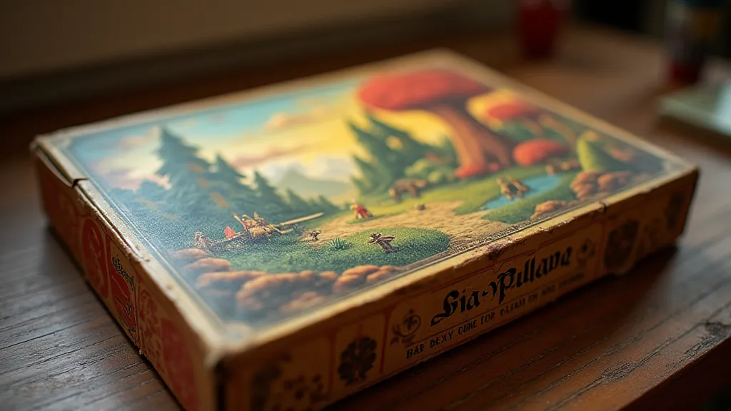 Vintage fantasy board game box