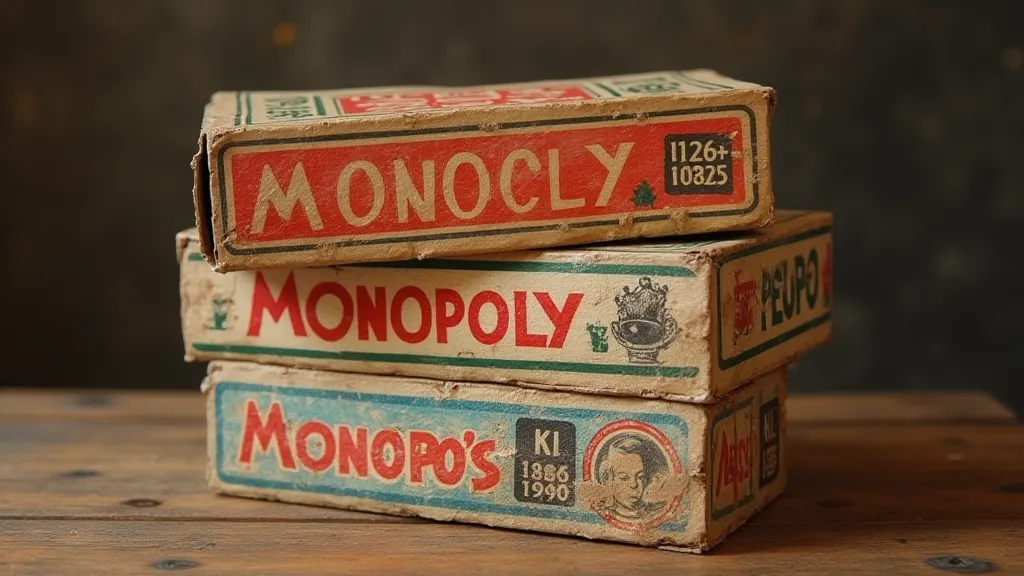 Vintage Monopoly Game Boxes