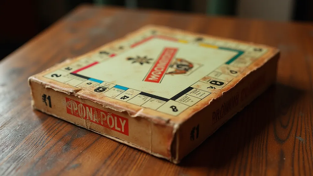 Vintage Monopoly box in good condition