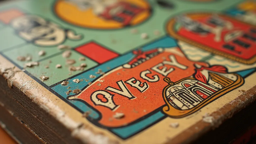 Vintage 'Monopoly' box details