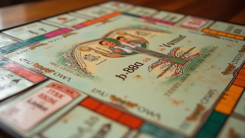 Early edition Monopoly board