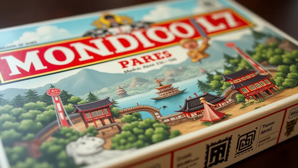 Vintage Japanese Monopoly Board Game Box