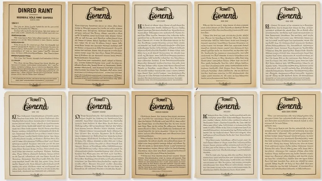Vintage board game rulebook variations